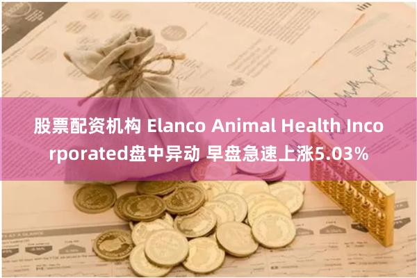 股票配资机构 Elanco Animal Health Incorporated盘中异动 早盘急速上涨5.03%