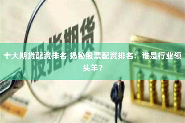 十大期货配资排名 揭秘股票配资排名：谁是行业领头羊？